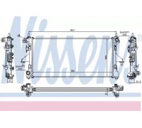 Радиатор, охлаждение двигателя NISSENS 63555A 63555A NISSENS - купить в магазине запчастей по Украине