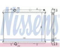 Радиатор, охлаждение двигателя NISSENS 636006 636006 NISSENS - купить в магазине запчастей по Украине