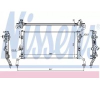 Радиатор, охлаждение двигателя NISSENS 637604 637604 NISSENS - купить в магазине запчастей по Украине