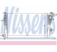 Радиатор, охлаждение двигателя NISSENS 637608 637608 NISSENS - купить в магазине запчастей по Украине