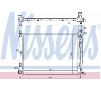 Радиатор, охлаждение двигателя NISSENS 637618 637618 NISSENS - купить в магазине запчастей по Украине