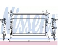 Радиатор, охлаждение двигателя NISSENS 637619 637619 NISSENS - купить в магазине запчастей по Украине