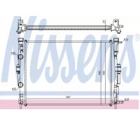 Радиатор, охлаждение двигателя NISSENS 63764 63764 NISSENS - купить в магазине запчастей по Украине