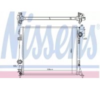 Радиатор, охлаждение двигателя NISSENS 637665 637665 NISSENS - купить в магазине запчастей по Украине