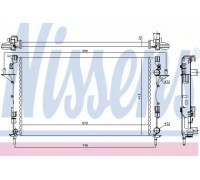 Радиатор, охлаждение двигателя NISSENS 63813 63813 NISSENS - купить в магазине запчастей по Украине
