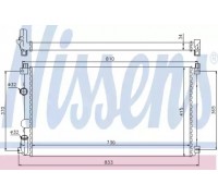 Радиатор, охлаждение двигателя NISSENS 63819 63819 NISSENS - купить в магазине запчастей по Украине