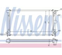 Радиатор, охлаждение двигателя NISSENS 65152A 65152A NISSENS - купить в магазине запчастей по Украине