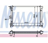 Радиатор, охлаждение двигателя NISSENS 651631 651631 NISSENS - купить в магазине запчастей по Украине