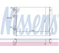 Радиатор, охлаждение двигателя NISSENS 652341 652341 NISSENS - купить в магазине запчастей по Украине