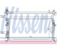 Радиатор, охлаждение двигателя NISSENS 65317 65317 NISSENS - купить в магазине запчастей по Украине