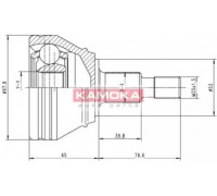 Шарнирный комплект, приводной вал KAMOKA 6681 6681 KAMOKA - купить в магазине запчастей по Украине