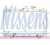 Радиатор, охлаждение двигателя NISSENS 67023 67023 NISSENS - купить в магазине запчастей по Украине