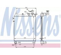 Радиатор, охлаждение двигателя NISSENS 67093 67093 NISSENS - купить в магазине запчастей по Украине