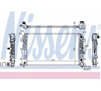 Радиатор, охлаждение двигателя NISSENS 67157A 67157A NISSENS - купить в магазине запчастей по Украине
