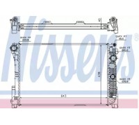 Радиатор, охлаждение двигателя NISSENS 67163 67163 NISSENS - купить в магазине запчастей по Украине
