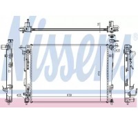 Радиатор, охлаждение двигателя NISSENS 67466 67466 NISSENS - купить в магазине запчастей по Украине