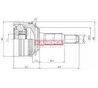 Шарнирный комплект, приводной вал KAMOKA 6747 6747 KAMOKA - купить в магазине запчастей по Украине