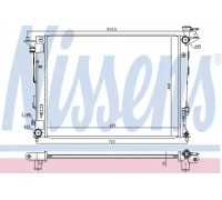 Радиатор, охлаждение двигателя NISSENS 675018 675018 NISSENS - купить в магазине запчастей по Украине