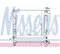 Радиатор, охлаждение двигателя NISSENS 675019 675019 NISSENS - купить в магазине запчастей по Украине