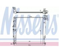 Радиатор, охлаждение двигателя NISSENS 675022 675022 NISSENS - купить в магазине запчастей по Украине