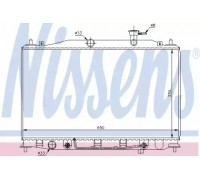 Радиатор, охлаждение двигателя NISSENS 67503 67503 NISSENS - купити в магазині запчастин по Україні
