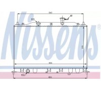 Радиатор, охлаждение двигателя NISSENS 67509 67509 NISSENS - купить в магазине запчастей по Украине