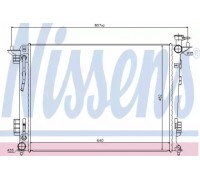 Радиатор, охлаждение двигателя NISSENS 67514 67514 NISSENS - купить в магазине запчастей по Украине