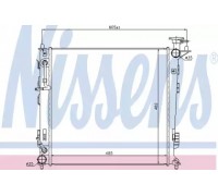 Радиатор, охлаждение двигателя NISSENS 67516 67516 NISSENS - купить в магазине запчастей по Украине