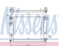 Радиатор, охлаждение двигателя NISSENS 67616 67616 NISSENS - купить в магазине запчастей по Украине