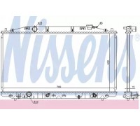 Радиатор, охлаждение двигателя NISSENS 68096 68096 NISSENS - купить в магазине запчастей по Украине