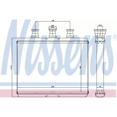 Теплообменник, отопление салона 70517 NISSENS - купити в магазині запчастин по Україні