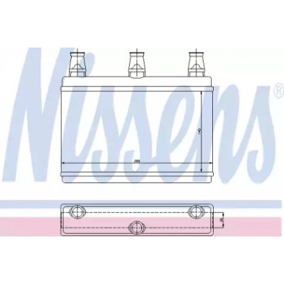Теплообменник, отопление салона 70522 NISSENS - купить в магазине запчастей по Украине
