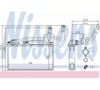 Теплообменник, отопление салона NISSENS 70529 70529 NISSENS - купить в магазине запчастей по Украине