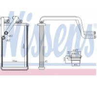 Теплообменник, отопление салона NISSENS 707074 707074 NISSENS - купить в магазине запчастей по Украине