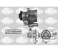 Гидравлический насос, рулевое управление SASIC 7076021 7076021 SASIC - купить в магазине запчастей по Украине
