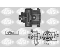 Гидравлический насос, рулевое управление SASIC 7076031 7076031 SASIC - купити в магазині запчастин по Україні