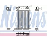 Теплообменник, отопление салона NISSENS 71445 71445 NISSENS - купить в магазине запчастей по Украине