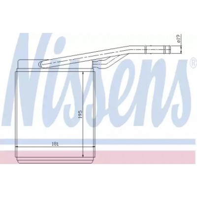Теплообменник, отопление салона 71747 NISSENS - купить в магазине запчастей по Украине