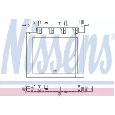 Теплообменник, отопление салона 72033 NISSENS - купить в магазине запчастей по Украине
