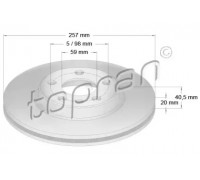 722449 TOPRAN - купить в магазине запчастей по Украине