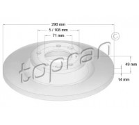 722487 TOPRAN - купить в магазине запчастей по Украине