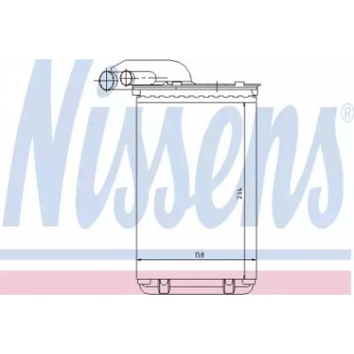 Теплообменник, отопление салона 73252 NISSENS - купить в магазине запчастей по Украине