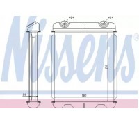 Теплообменник, отопление салона NISSENS 73341 73341 NISSENS - купить в магазине запчастей по Украине