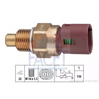 Датчик, температура охлаждающей жидкости 73555 FACET - купить в магазине запчастей по Украине
