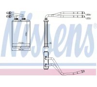 Теплообменник, отопление салона NISSENS 73990 73990 NISSENS - купить в магазине запчастей по Украине
