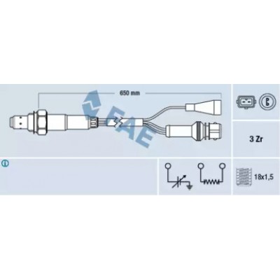 Лямбда-зонд 77106 FAE - купить в магазине запчастей по Украине