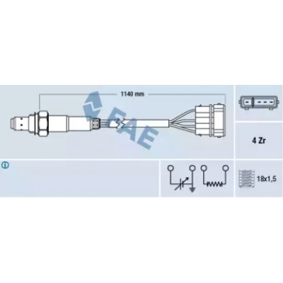 Лямбда-зонд 77130 FAE - купить в магазине запчастей по Украине