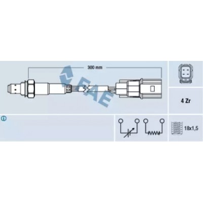 Лямбда-зонд 77502 FAE - купить в магазине запчастей по Украине