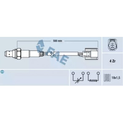 Лямбда-зонд 77503 FAE - купить в магазине запчастей по Украине