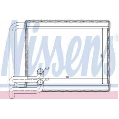 Теплообменник, отопление салона 77534 NISSENS - купить в магазине запчастей по Украине